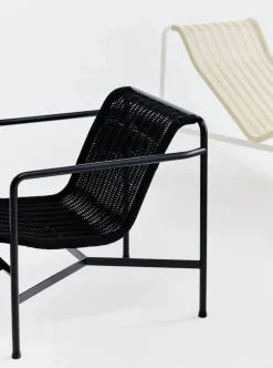 Outlet HAY Palissade Cord Low loungefåtölj Anthracite