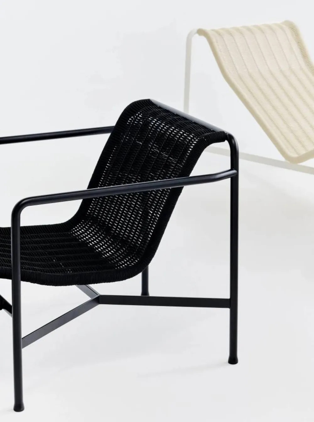 Outlet HAY Palissade Cord Low loungefåtölj Anthracite