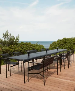HAY Palissade matgrupp 2 stolar + bänk 170x90 cm - Anthracite