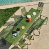 Hot HAY Palissade matgrupp 6 stolar 170x90 cm olive