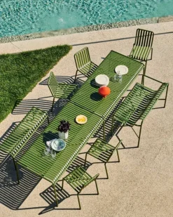 Hot HAY Palissade matgrupp 6 stolar 170x90 cm olive