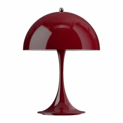 Louis Poulsen Panthella 250 portabel bordslampa V3 Opaque burgundy