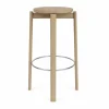 Audo Copenhagen Passage barpall Ek-rostfritt stål 75 cm