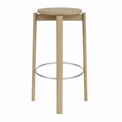 Audo Copenhagen Passage barpall Ek-rostfritt stål 75 cm