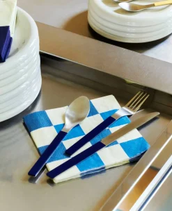HAY Pattern Dinner Check servett 40x40 cm 20-pack Off white-blues M