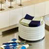 Clearance HAY Pattern Lunch Check servett 33x33 cm 20-pack Off white-blue M