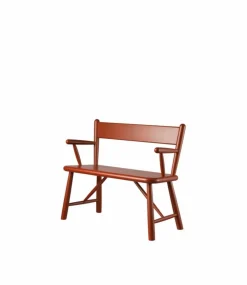 Best FDB Møbler P11 barnbänk Beech red painted