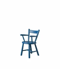 Barn FDB Møbler P9 barnstol Beech blue painted