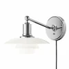 Best Louis Poulsen PH 2/1 vägglampa Förkromad högglans