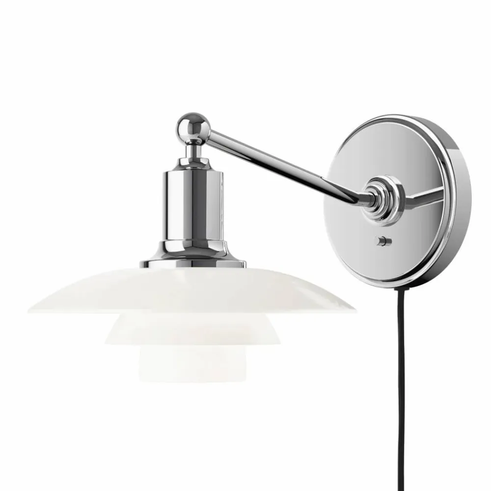 Best Louis Poulsen PH 2/1 vägglampa Förkromad högglans