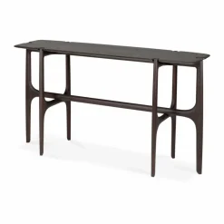 Clearance Ethnicraft PI konsollbord Teak dark brown 140x42 cm