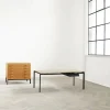 Clearance Carl Hansen & Søn PK52A studentskrivbord pulverlackerat stål Svartgrålamat-Svart
