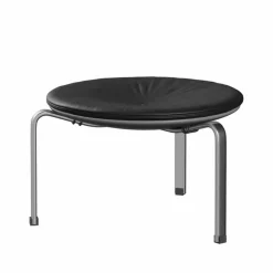 Fritz Hansen PK33 pall Leather aura black