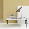 Adea Plateau med bricka soffbord marmor svart-svart stativ-bricka i ask-60x100