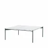 Adea Plateau soffbord marmor vit svart underrede 90x90