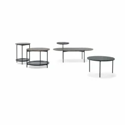 Clearance Adea Plateau soffbord ovalt Marmor brun-svart underrede