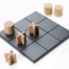 Barn A2 Play spel Svart-spelpjäser i vitoljad ek