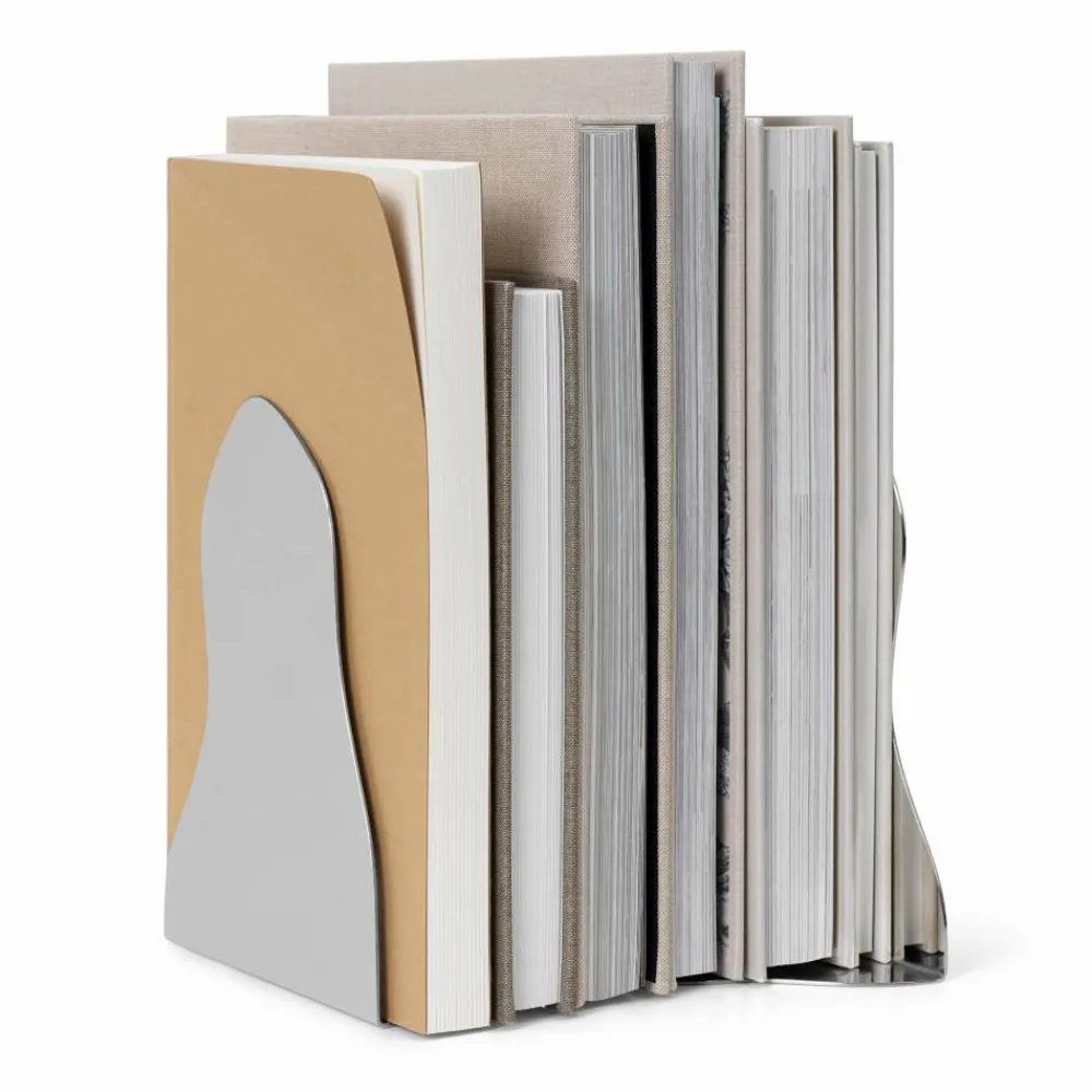 Ferm Living Pond bokstöd set om 2 Mirror polish