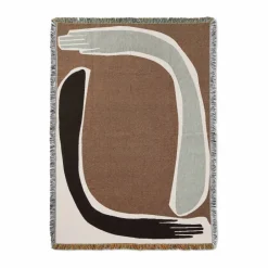Hot Ferm Living Pose Tapestry pläd 120x170 cm Coffee
