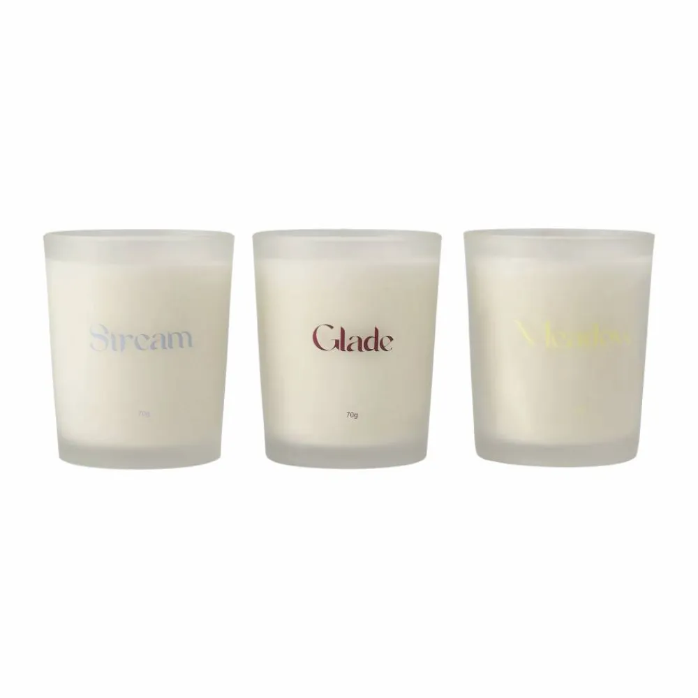 Scandi Living Presentförpackning doftljus 70g 3-pack Stream/Glade/Meadow