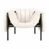 Hot Hem Puffy loungefåtölj Natural-black grey