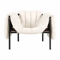 Hot Hem Puffy loungefåtölj Natural-black grey