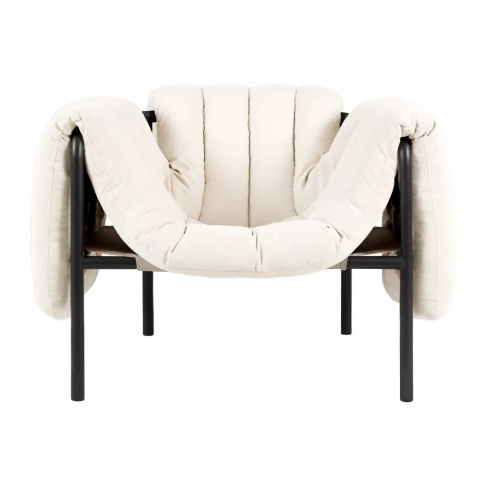 Hot Hem Puffy loungefåtölj Natural-black grey