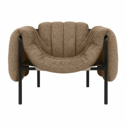 Hem Puffy loungefåtölj Sawdust-black grey