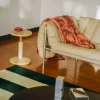 Outlet Hem Puffy 2 5-sits soffa 205 cm Natural-rostfritt stål