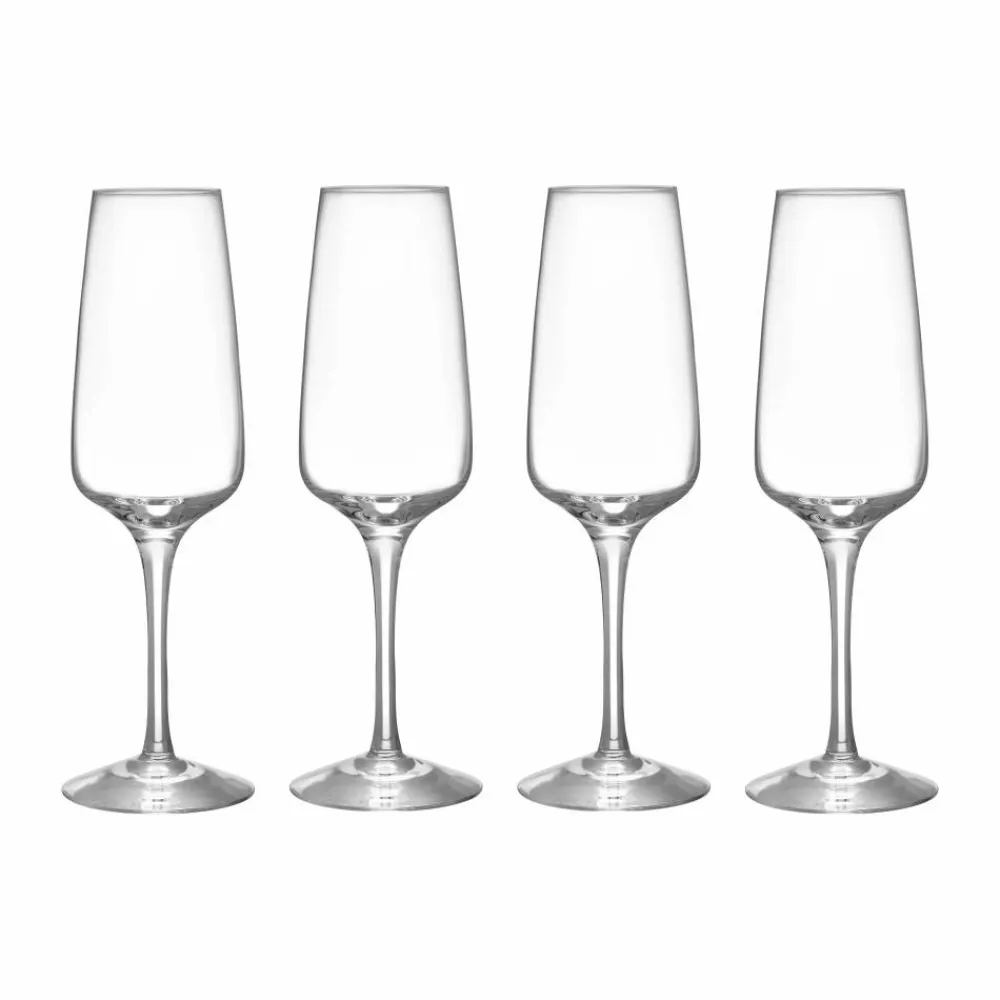 Orrefors Pulse champagneglas 28 cl 4-pack Klar