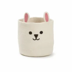 Barn Klippan Yllefabrik Rabbit korg Ø20 cm Vit