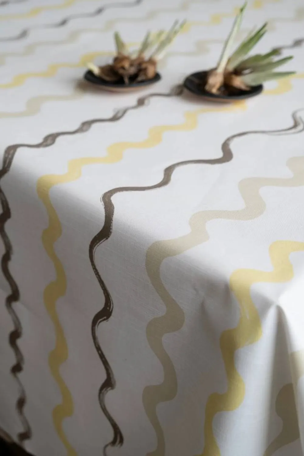 Online Fine Little Day Randig vaxduk White-yellow