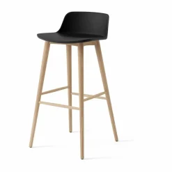 Clearance &Tradition Rely HW123 barstol Black-lackerad ek 75 cm