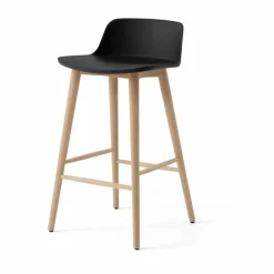 Discount &Tradition Rely HW118 barstol Black-lackerad ek 65 cm