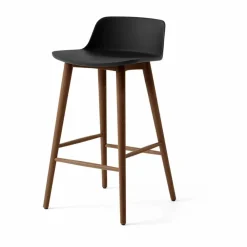 &Tradition Rely HW118 barstol Black-lackerad valnöt 65 cm