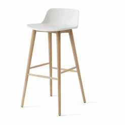 Outlet &Tradition Rely HW123 barstol White-lackerad ek 75 cm