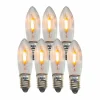 Star Trading Reservlampa E10 LED filament inomhus 7-pack 2100K