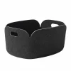 Muuto Restore förvaringskorg Black melange (svart)