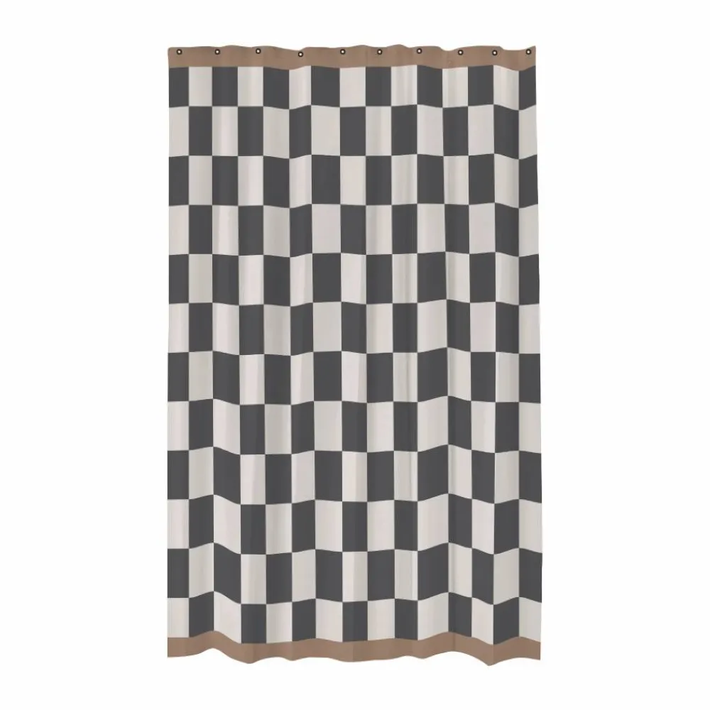 Mette Ditmer Retro duschdraperi 150x200 cm Dark grey