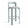 Clearance HAY Rey Low klädd barstol Steelcut trio 113 slate blue
