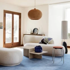 Ferm Living Rico ottoman Bouclé offwhite