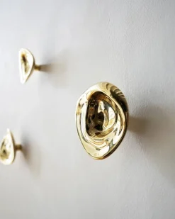 Online Hein Studio Ripple no. 02 stor knopp Brass
