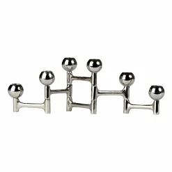 POLSPOTTEN Round Folding ljusstake 28x15 cm Silver
