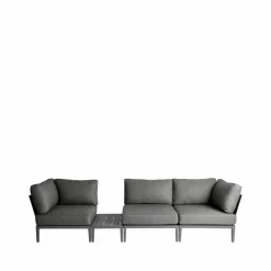 Hot 1898 Santander sidobord 75x43x24 cm Grå aluminium