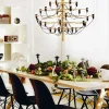Clearance Flos 2097 Sarfatti ljuskrona Mässing 30 lampor