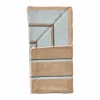Zone Denmark Sauna Handduk Camel-ice blue-olive green 70x140 cm