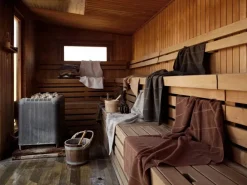 Discount Zone Denmark Sauna Handduk Grey-blue fog-soft grey 70x140 cm