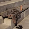 Zone Denmark Sauna Handduk Taupe-camel-sky blue 70x140 cm