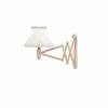 Le Klint Sax 224-6/17 vägglampa ek ljus plast skärm
