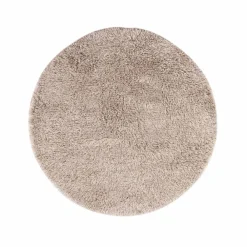 Kateha Shaggy matta rund white/grey 220 cm